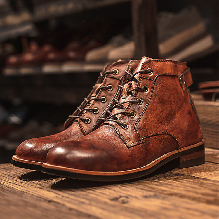 Chaussures pour hommes, style militaire, grande taille, vêtements de travail, bottes pour hommes