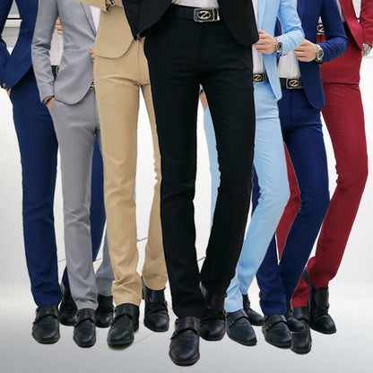 Casual business hosen männer Koreanische slim-fit casual hosen