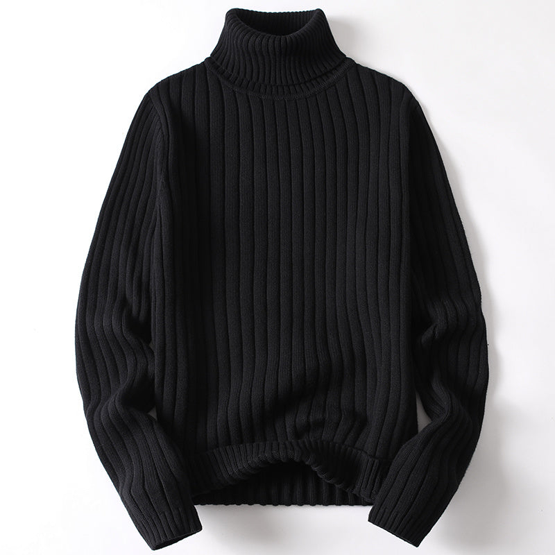 Rollkragenpullover Männer Frauen Ins Fashion Solid Striped Bottoming Pullover Herbst und Winter Tops Kleidung