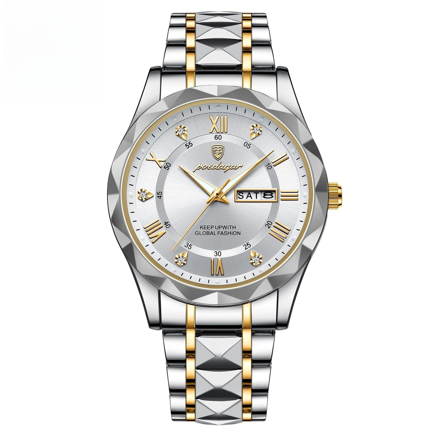 Men's Waterproof Double Calendar Luminous Quartz Watch - ARCHSHOPE