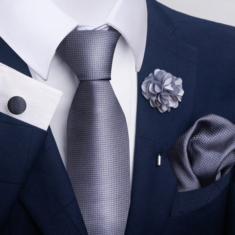 Men's Tie Suit Pocket Square Combo 8 - ARCHSHOPE