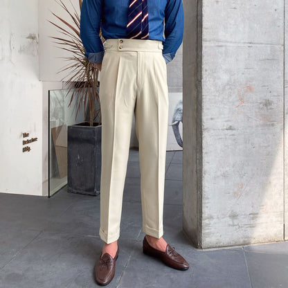 Herren-Design-Anzughose Herren-Geradehose