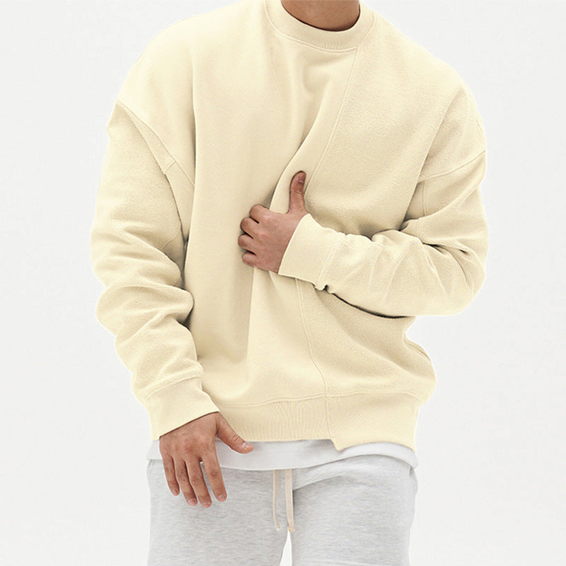Pullover Round Neck Sweater Loose Men Clothes - ARCHSHOPE