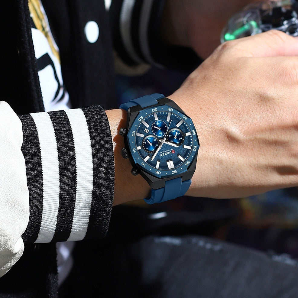 Calendar Waterproof Six-hand Mens Watch - ARCHSHOPE