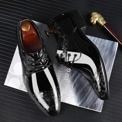 Glänzende Herren Business Formale Schuhe Mode Freizeitschuhe