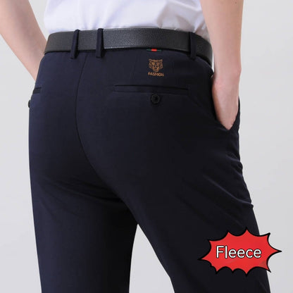 Dünne Leggings aus Eisseide und dicke Business-Hose mit Anti-Falten-Effekt