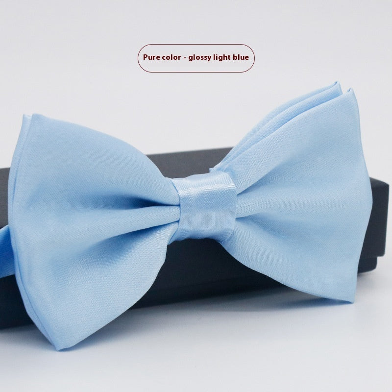 Men's Solid Color Formal Wear Wedding Business Casual Groom Groomsman Bow Tie - ARCHSHOPE
