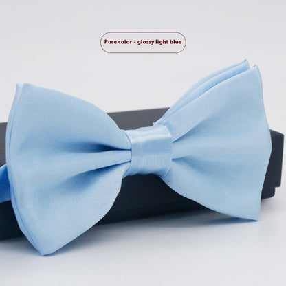 Men's Solid Color Formal Wear Wedding Business Casual Groom Groomsman Bow Tie - ARCHSHOPE
