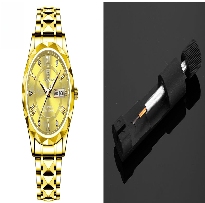 Men's Waterproof Double Calendar Luminous Quartz Watch - ARCHSHOPE