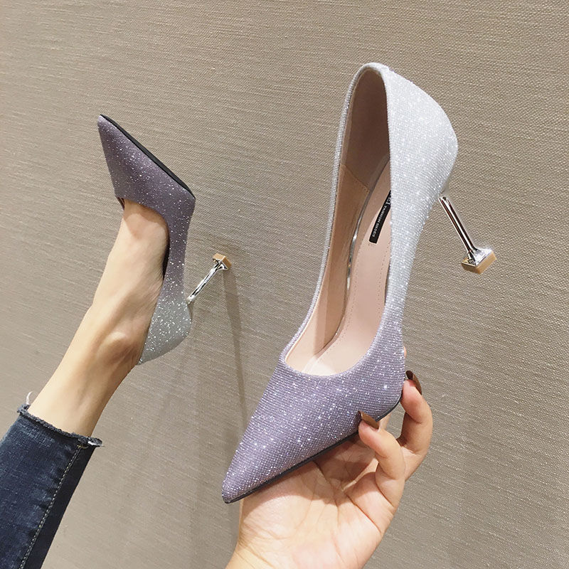 Gradient Sexy Pointed French Stiletto High Heels - ARCHSHOPE