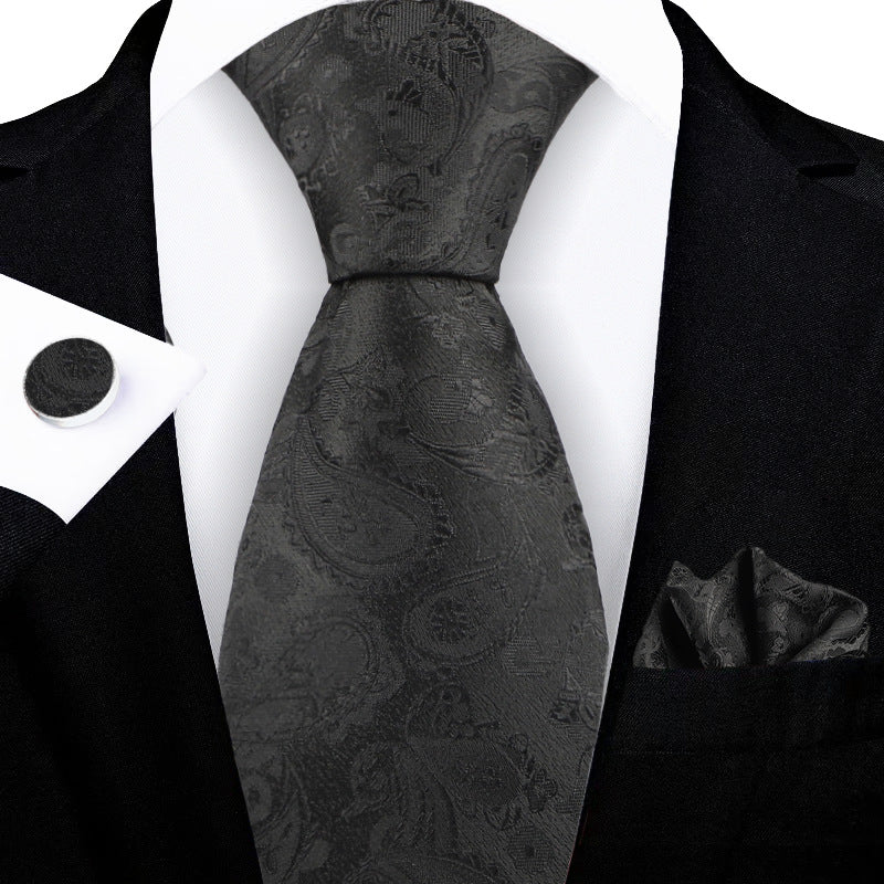 Jacquard-embroidered Cashew Flower Tie - ARCHSHOPE