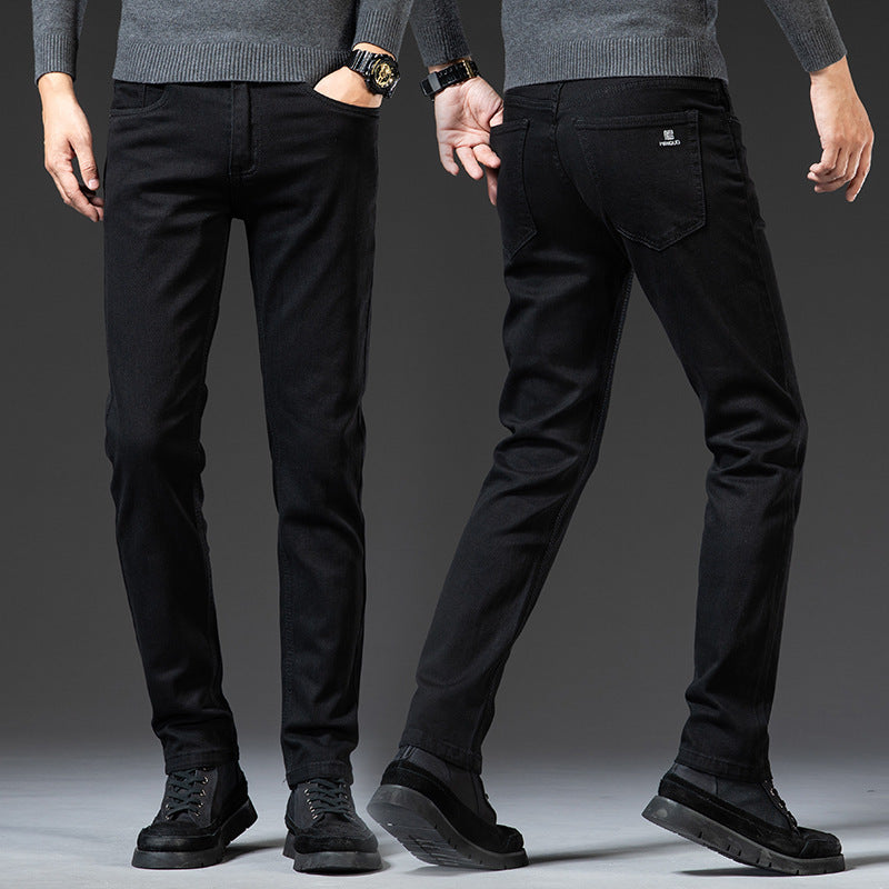 Jean slim élastique droit pour homme