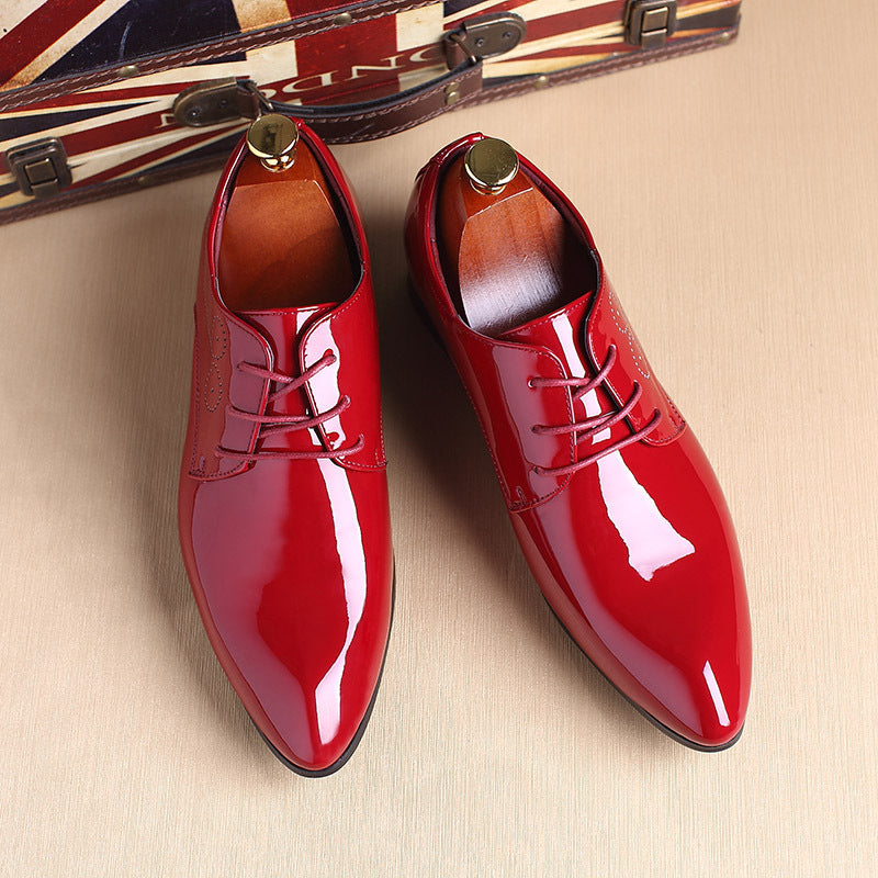 Men Leather Shoes Men Business Casual Dress Shoes Business Casual Leather Shoes Slip-on Black Driving Shoe For Men - ARCHSHOPE