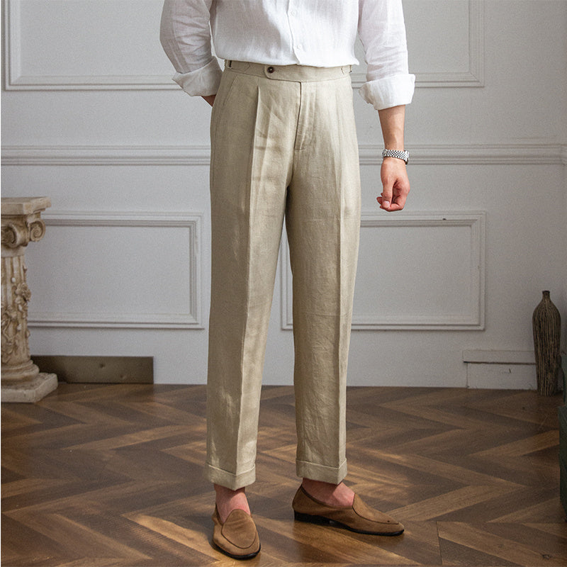 Men's Fashionable Linen Casual Pants - ARCHSHOPE