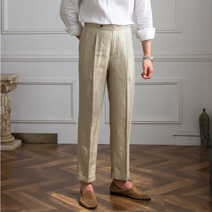 Men's Fashionable Linen Casual Pants - ARCHSHOPE