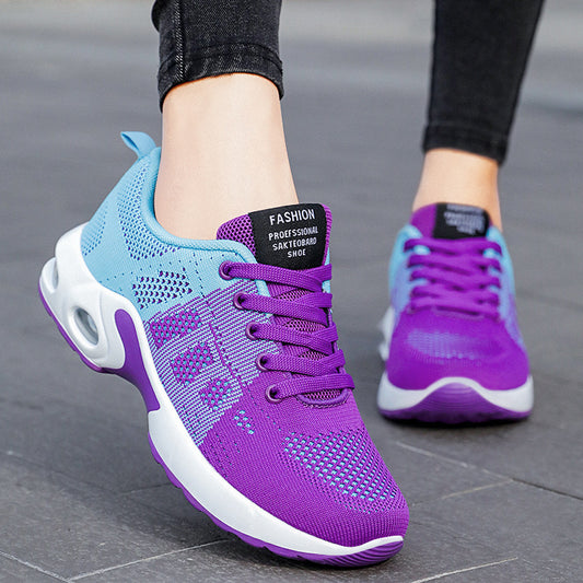 Womens Flyknit Mesh Shoes In Plus Sizes Comfortable Running Shoes
