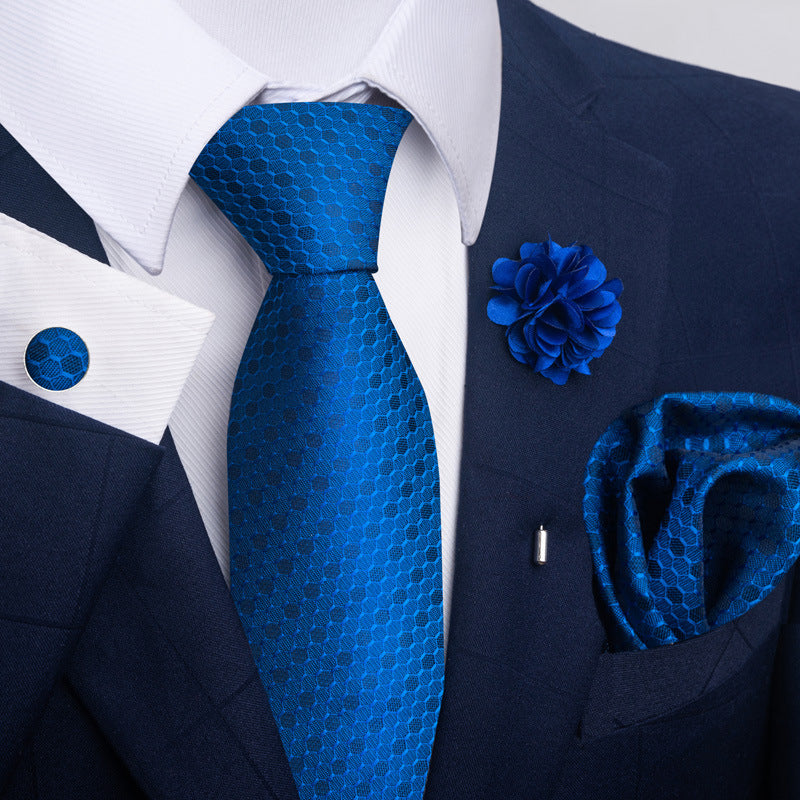 Men's Tie Suit Pocket Square Combo 8 - ARCHSHOPE