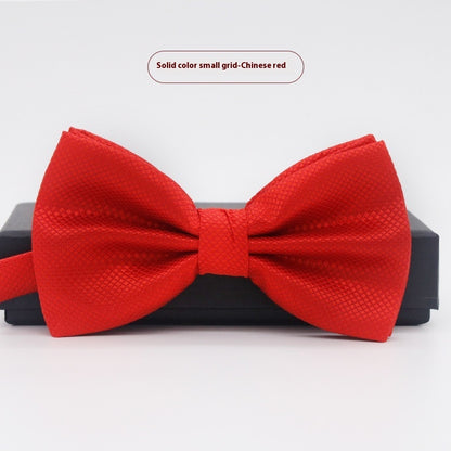 Men's Solid Color Formal Wear Wedding Business Casual Groom Groomsman Bow Tie - ARCHSHOPE