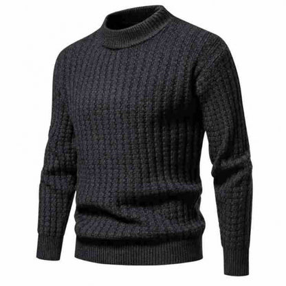 Herbst Herren Strickwaren Einfarbig Rundhals Mode Pullover