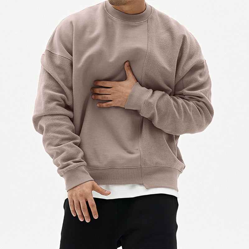Pullover Round Neck Sweater Loose Men Clothes - ARCHSHOPE