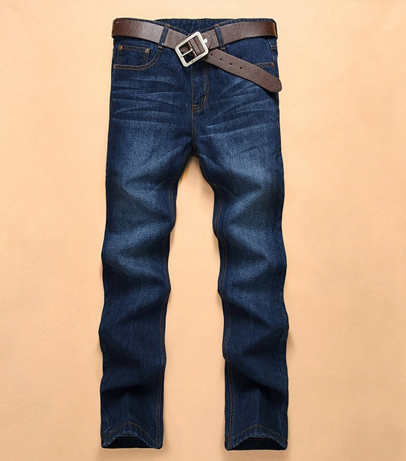 Jeans droits coréens pour hommes, pantalons en denim pour hommes