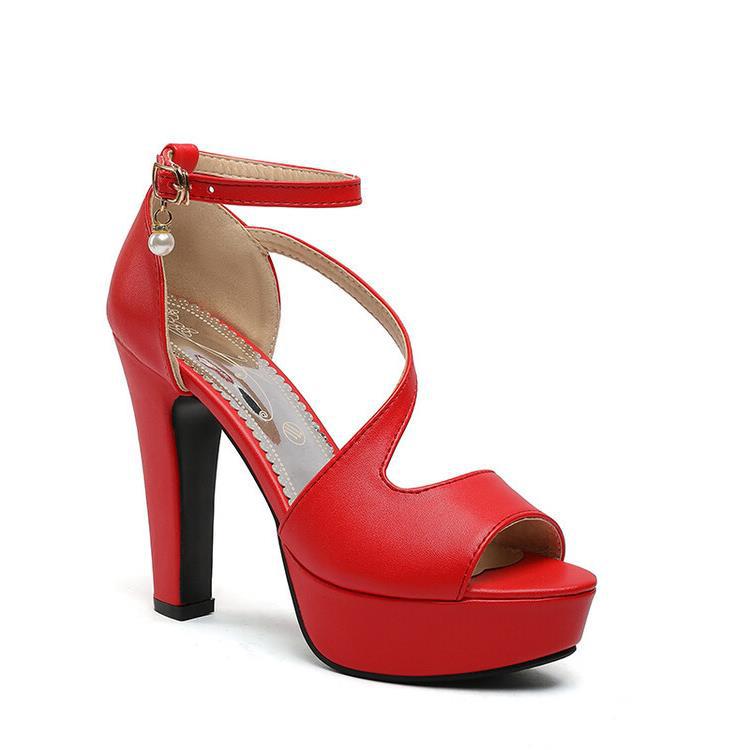 Roman Shoes With Thick Heels For Women - ARCHSHOPE
