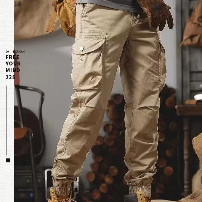 Pantalon sarouel japonais tendance et polyvalent pour homme