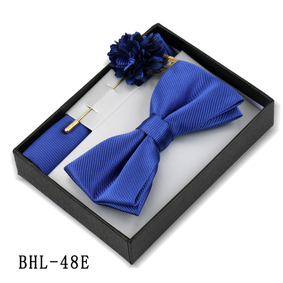 Mens Bow Tie, Pocket Square, And Brooch Gift Set - ARCHSHOPE