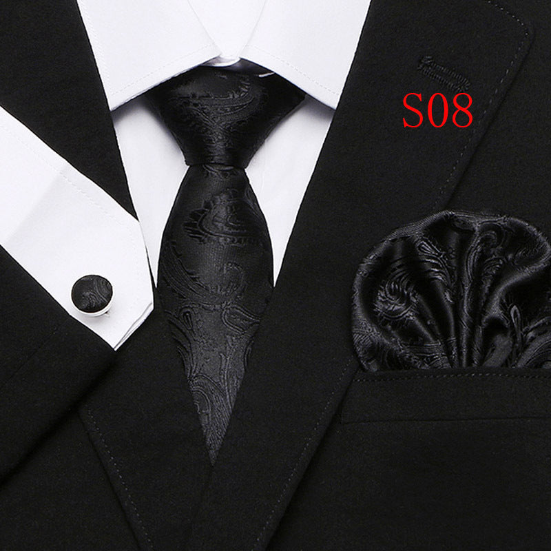 Paisley Series European And American Fashion Tie Three-piece Suit - ARCHSHOPE
