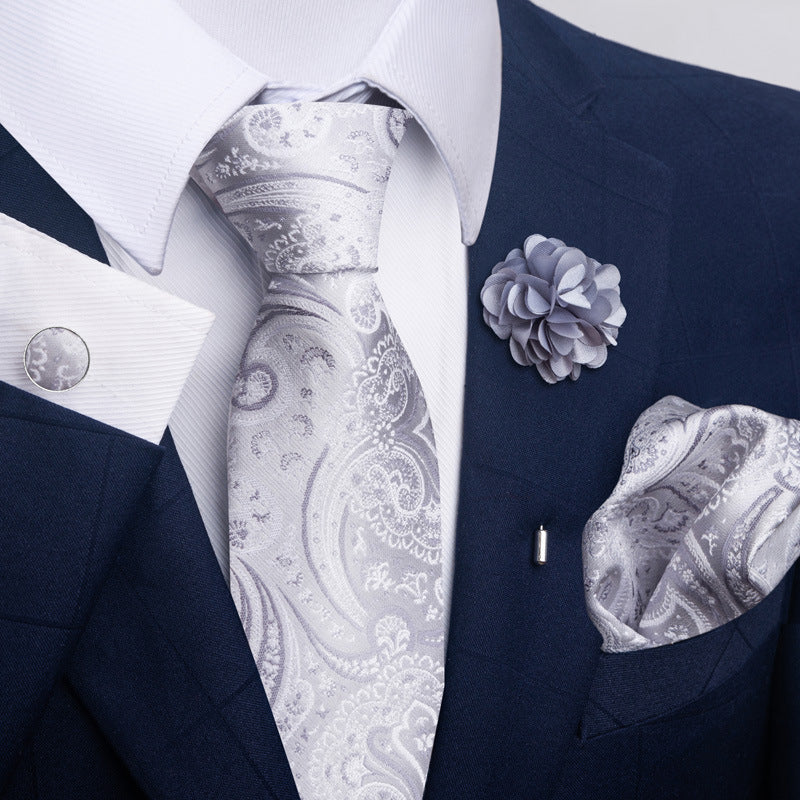 Men's Tie Suit Pocket Square Combo 8 - ARCHSHOPE