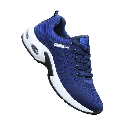 Chaussures de sport sauvages pour hommes, chaussures de course tissées volantes, chaussures à coussin d'air respirantes, version coréenne de la marée