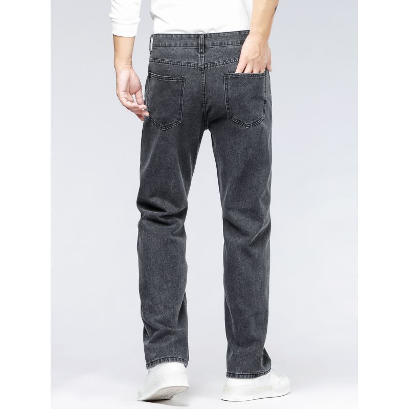Schlichte, lässige, extra lange Herrenjeans