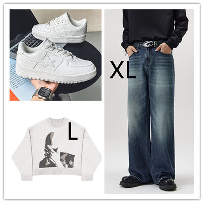 Thick Soled White Casual Sneakers For Men - ARCHSHOPE