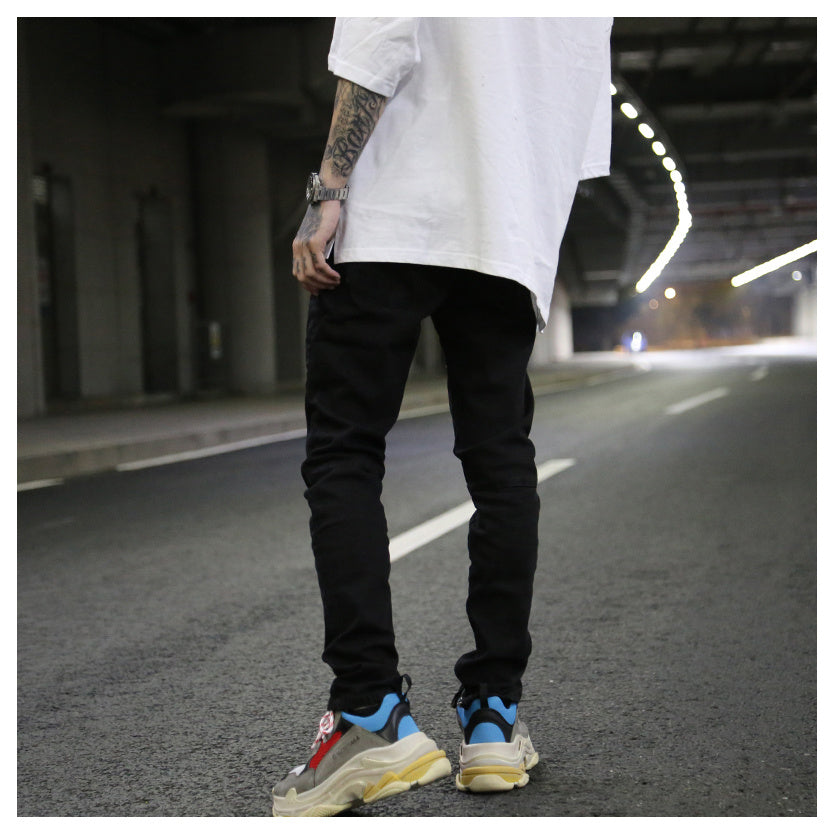 Jean noir extensible