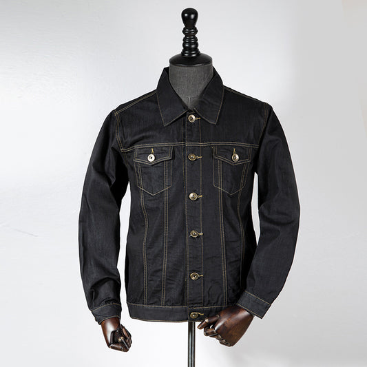Black Denim Jacket Men's Jacket - ARCHSHOPE