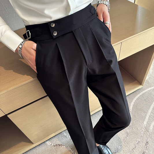 Slim Double-breasted Closure Collar Vest Pants Suit - ARCHSHOPE
