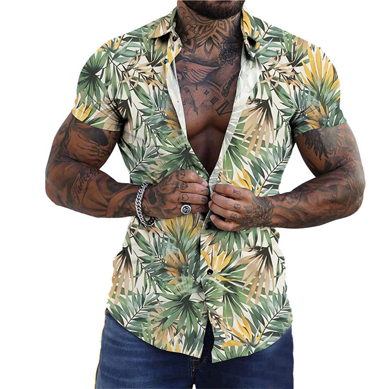 3D Personalisiertes Druck T-Shirt Sommer Lose Kurzarm Revers Shirt Lässige Streetwear Kleidung Für Männer
