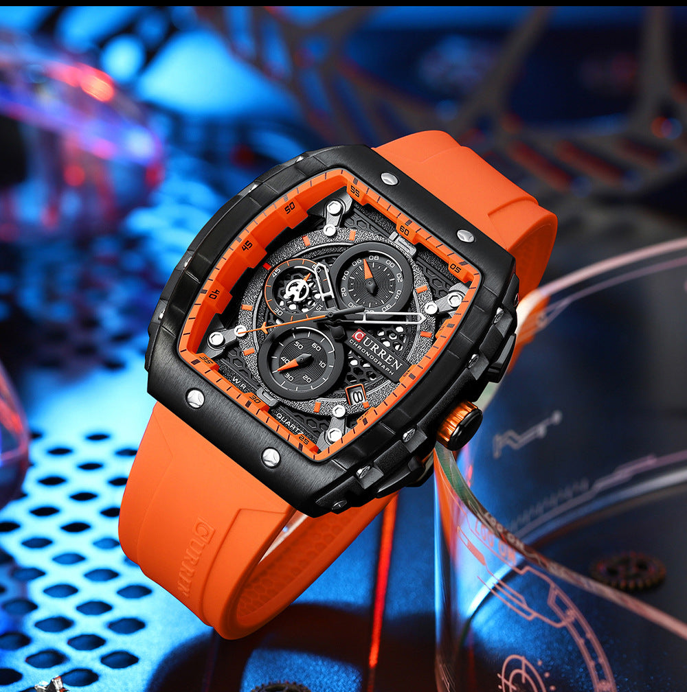 Men's Six-pin Quartz Tape Men's Watch - ARCHSHOPE