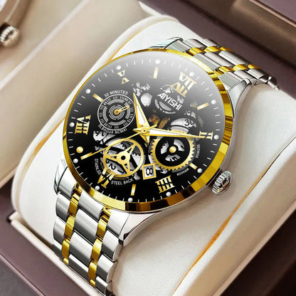 Men's Automatic Non-mechanical Men's Watch Stainless Steel Waterproof - ARCHSHOPE