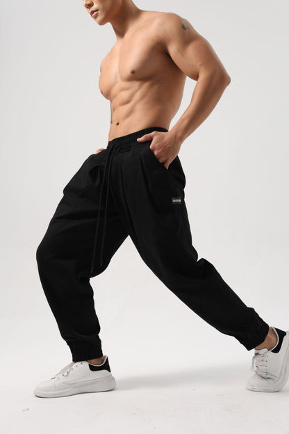 Fitnesshose Herren Baumwolle Locker
