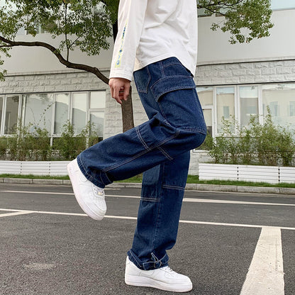 Herren Jeans mit weitem Bein, Hip-Hop-Casual