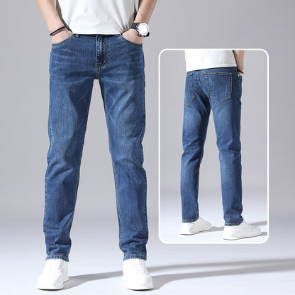 Retro Dünne Jeans Gerade Lose Freizeithose Männer