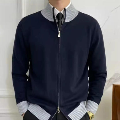 Manteau en tricot pour homme, marque tendance, manches longues