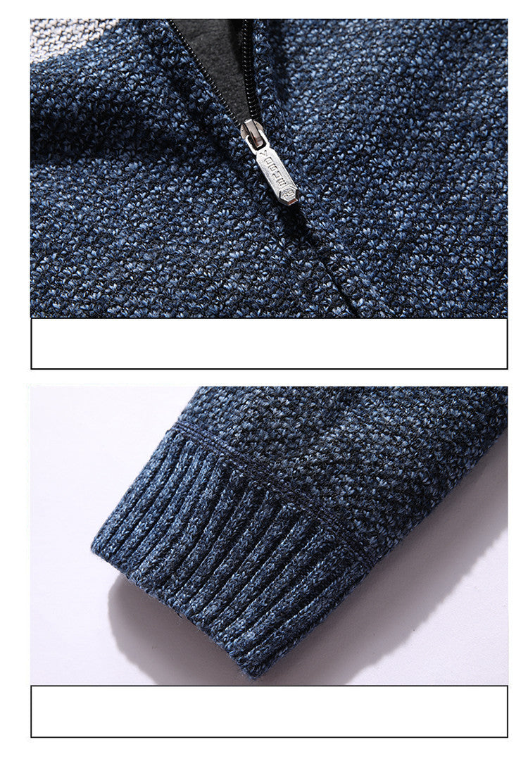 Lässiger Herren-Kapuzenpullover aus Fleece mit warmem Fleece