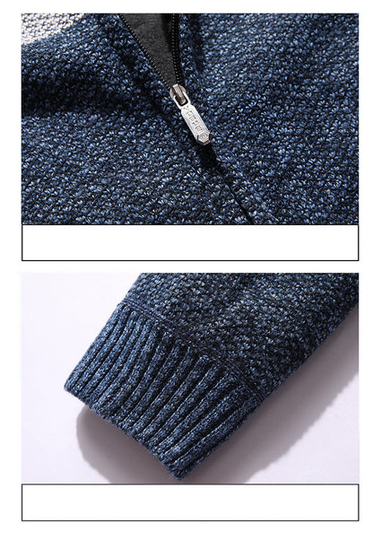 Lässiger Herren-Kapuzenpullover aus Fleece mit warmem Fleece