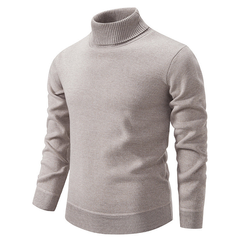 Autumn And Winter Velvet Thickening Sweater Knitwear Men's Turtleneck - ARCHSHOPE