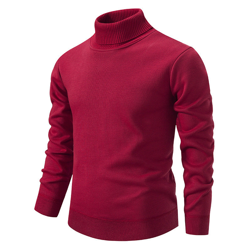 Autumn And Winter Velvet Thickening Sweater Knitwear Men's Turtleneck - ARCHSHOPE