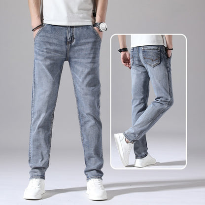 Retro Dünne Jeans Gerade Lose Freizeithose Männer