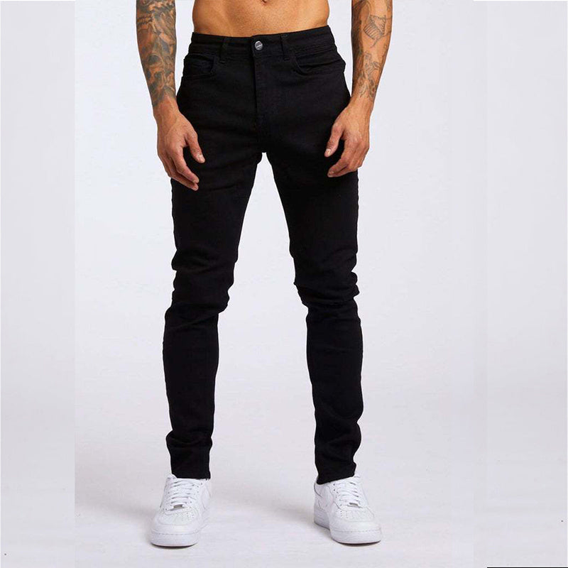 Men's Fashion Casual Slim Fit High Waist Jeans - ARCHSHOPE