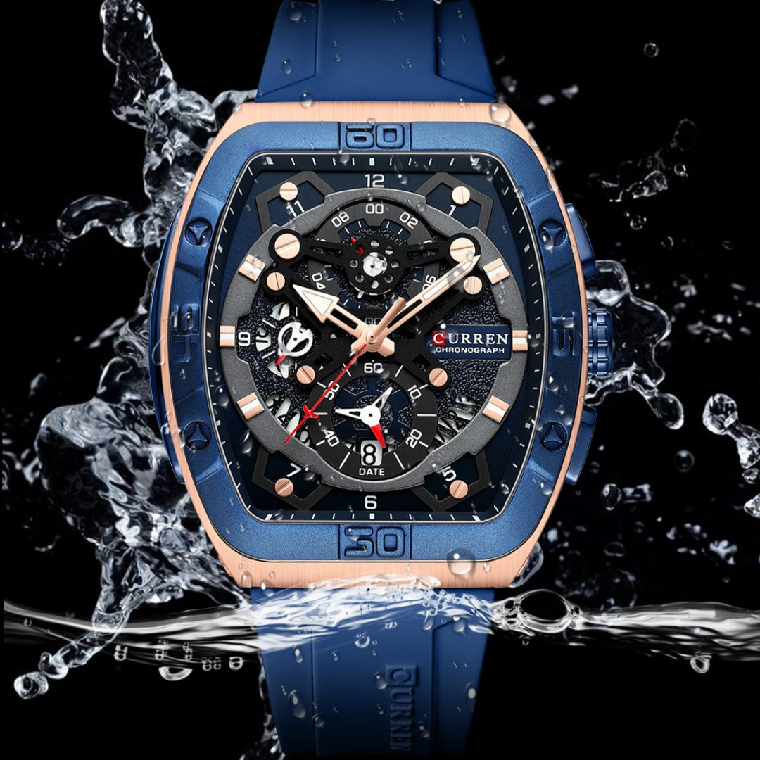 Cairen Unisex Six-Hand Quartz Watch Sporty Style Multi-Function Water-Resistant - ARCHSHOPE